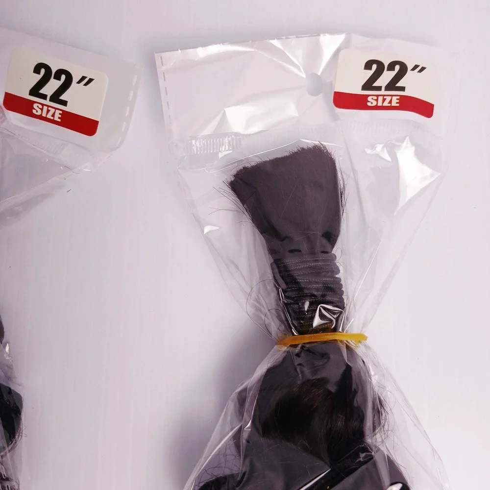 2 Pack 22 Inch Deep Curl Human Bulk Hair for Braiding 12A Brazilian Virgin 100g